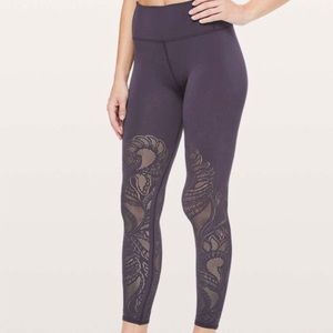 Lululemon Reveal Tight Lattice Paisley Leggings, 8